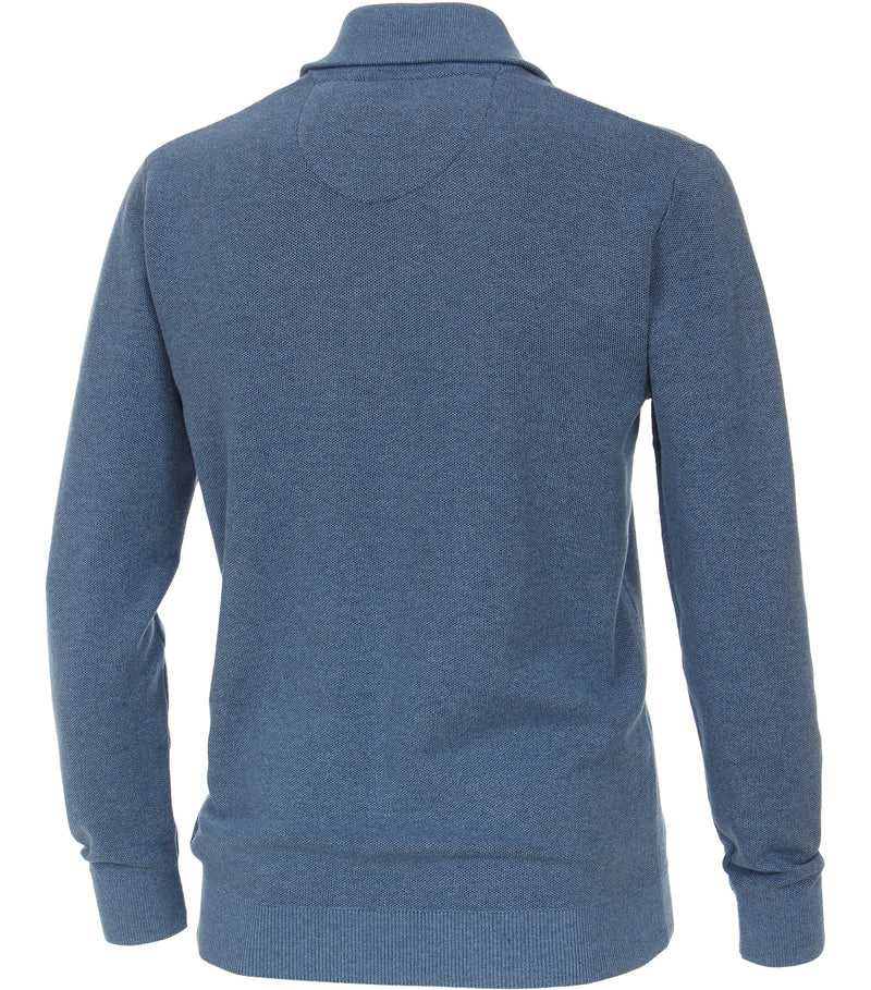 Patterned Troyer Jumper - Azure Blue