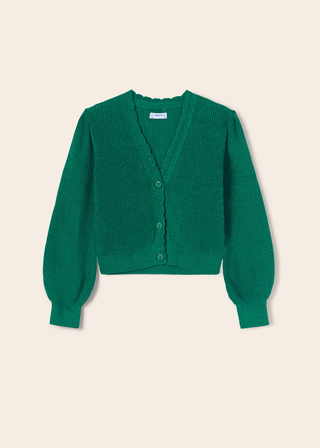 Knitted Cardigan - Emerald