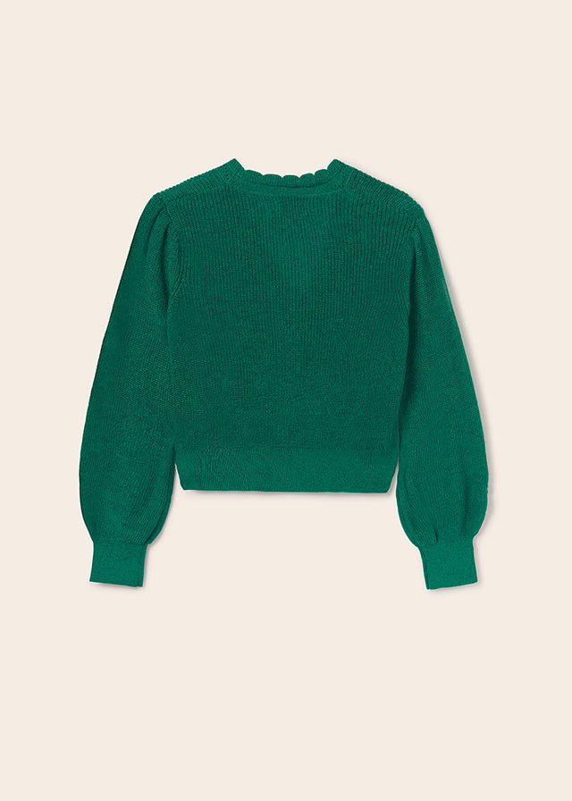 Knitted Cardigan - Emerald