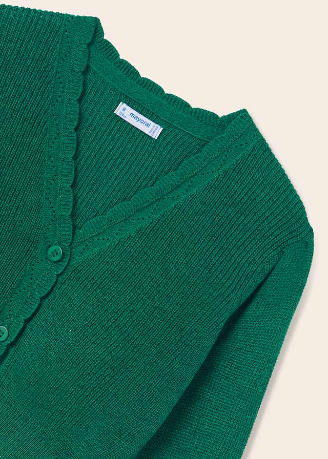 Knitted Cardigan - Emerald