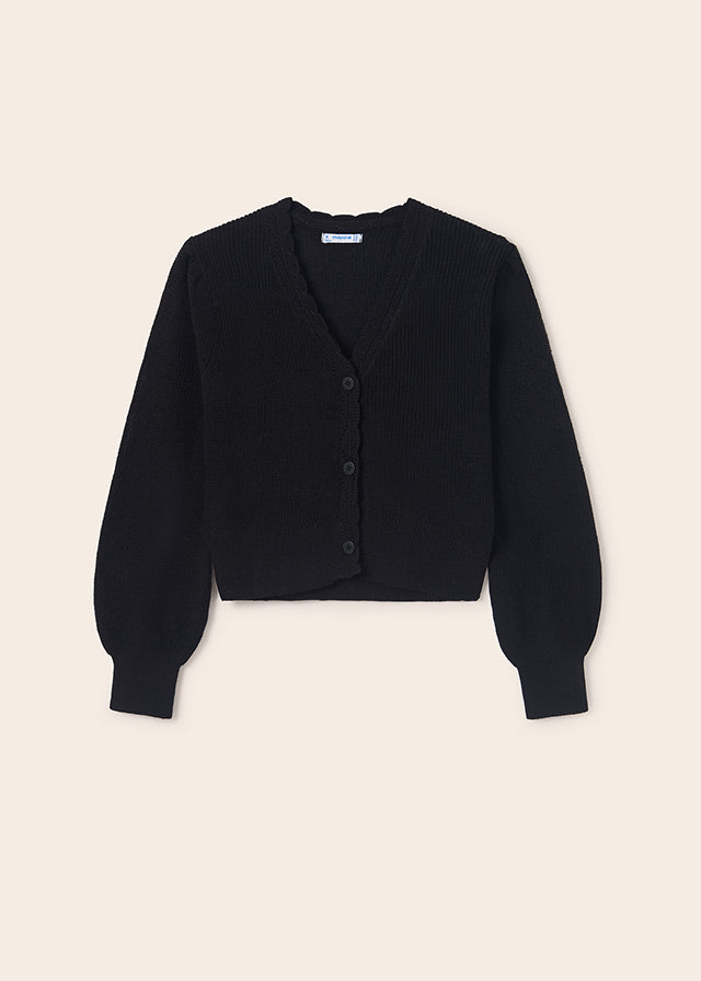 Knitted Cardigan - Black