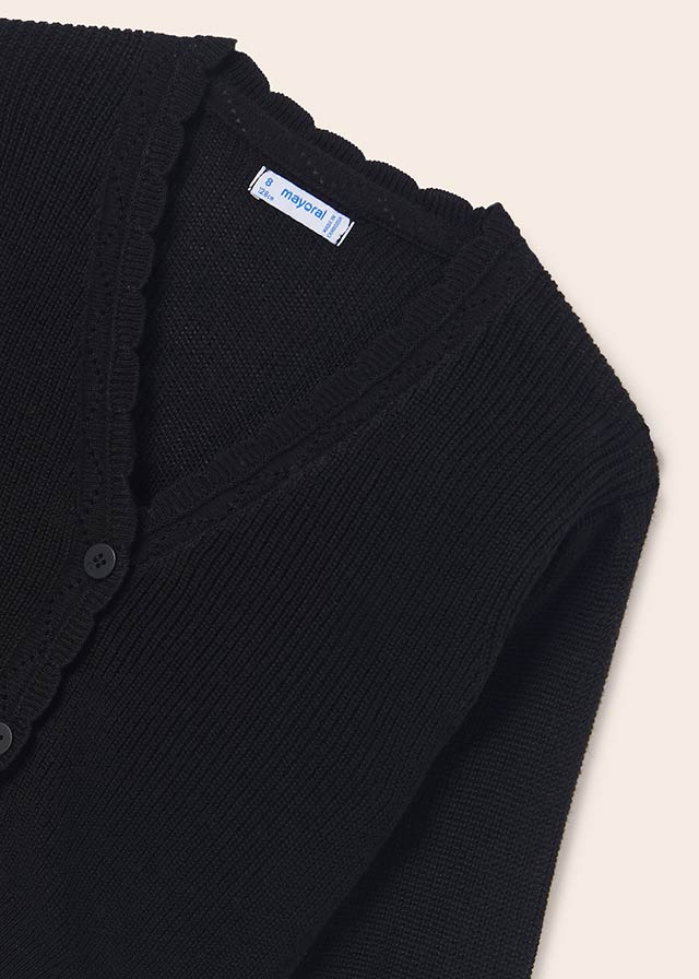 Knitted Cardigan - Black