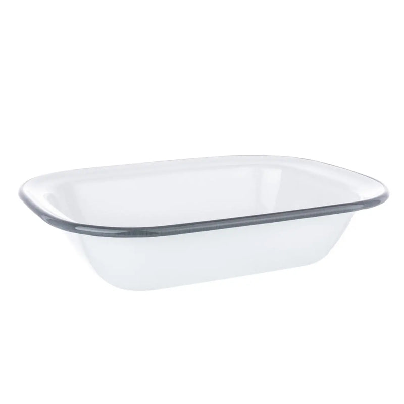 28cm Enamel Rectangular Pie Dish