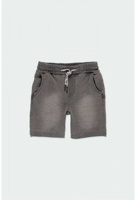 Denim Bermuda Shorts - Grey