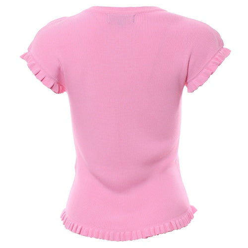 Lydia Knitted Top - Pink