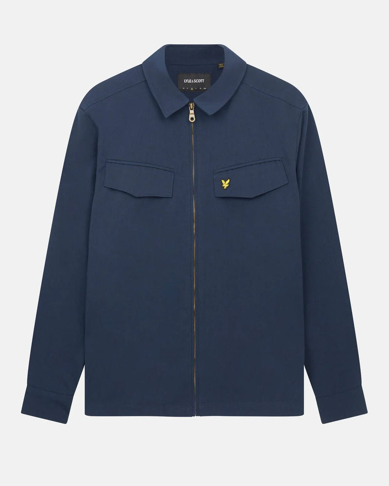 Nylon Pocket Overshirt - Dark Navy