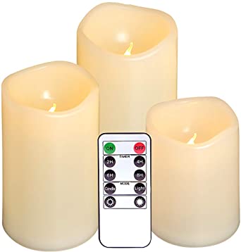 Outdoor LED Candle Set of 3