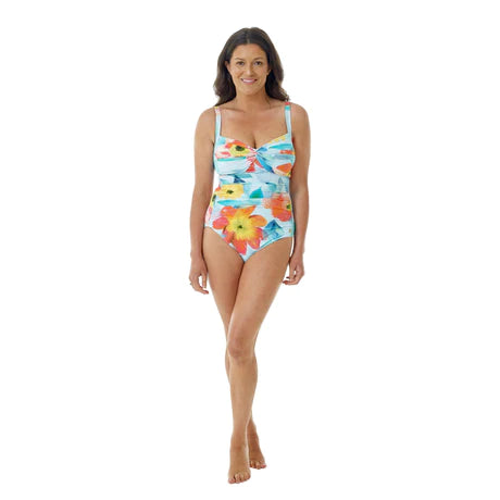 Poppy Twist Swimsuit - Aqua