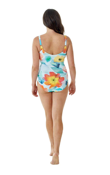 Poppy Twist Swimsuit - Aqua