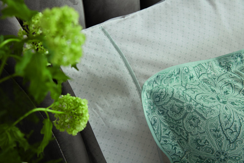 Eloise/Ashley Standard Pillowcase Pair - Teal