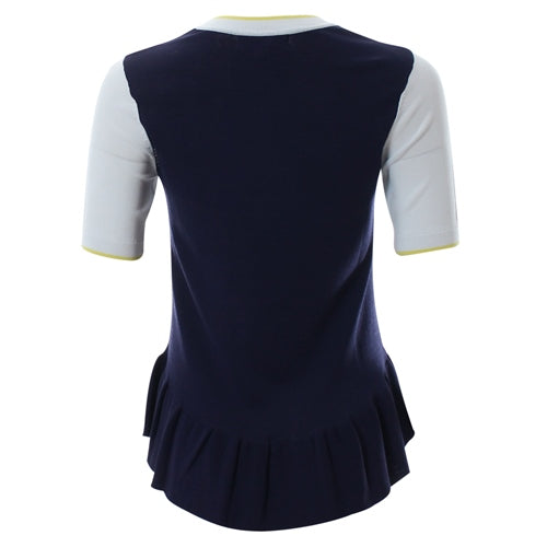 Rhona Knitted Top - Navy