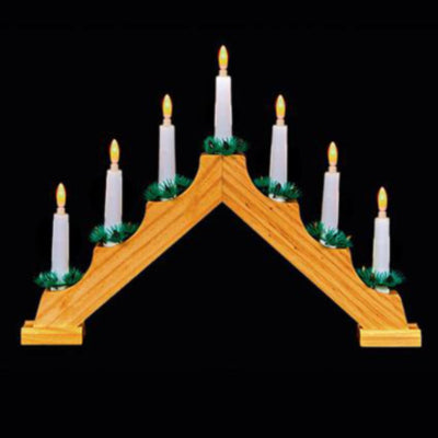 39cm 7 Light Flickering Candlebridge