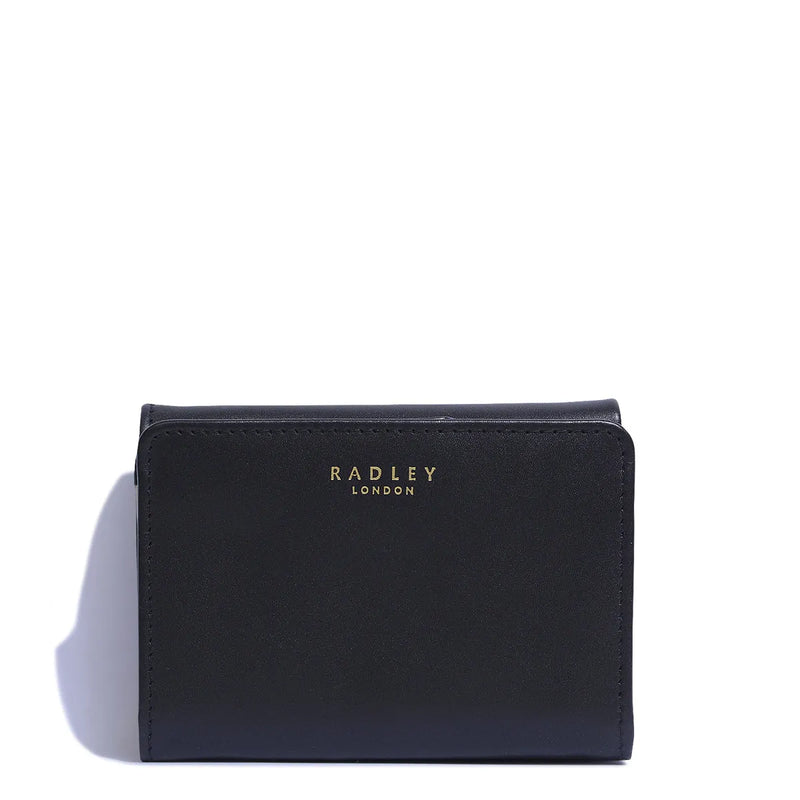 Crest Small Trifold Purse - Black