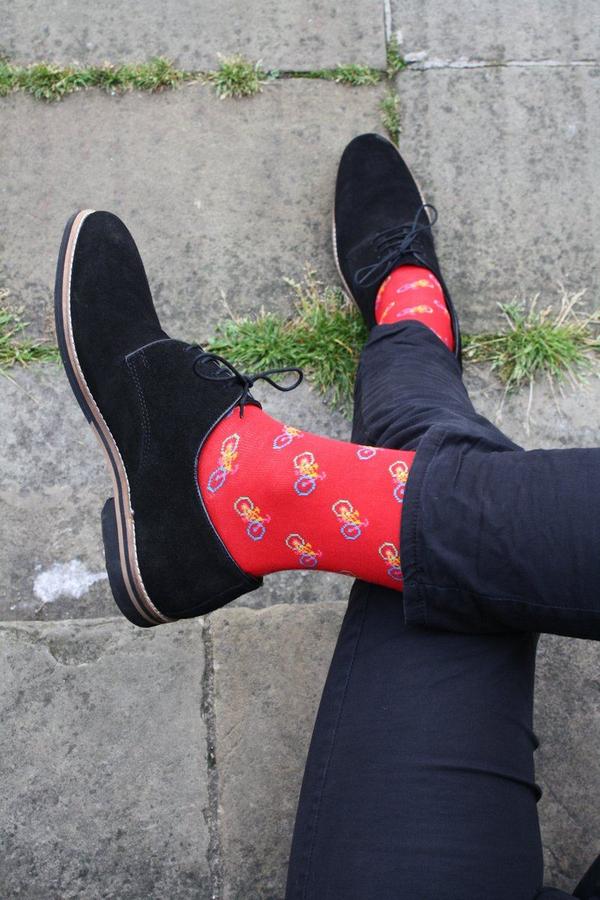 Bicycle Sock - Red