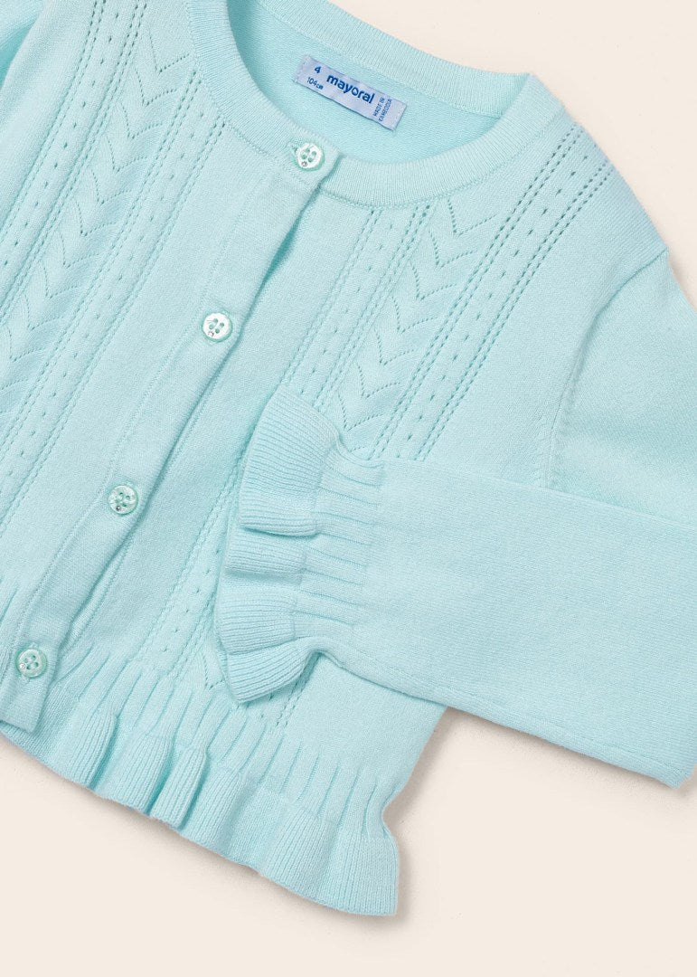 Knit Cardigan - Aqua