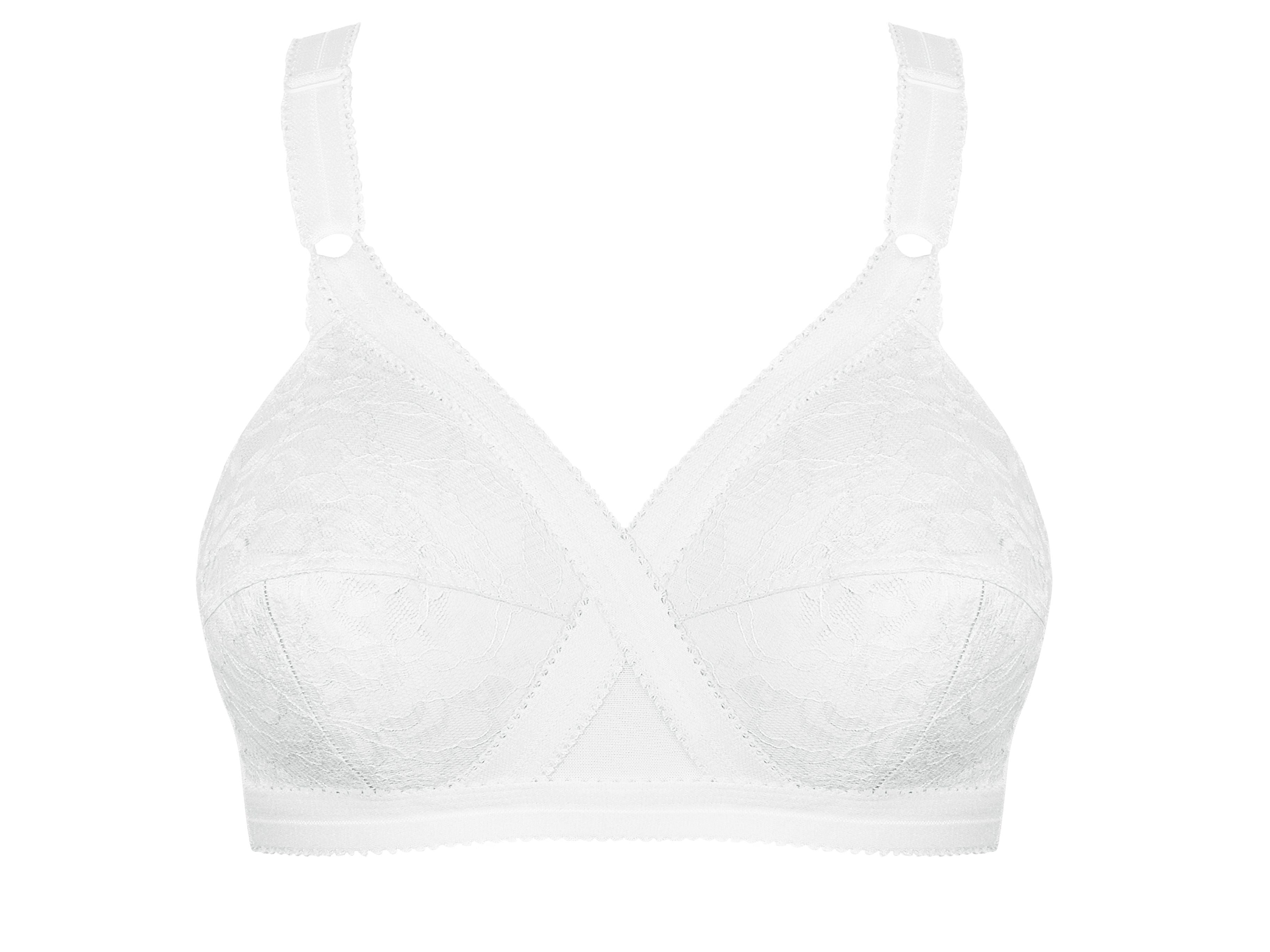 Cross Your Heart Non Wire Bra - White