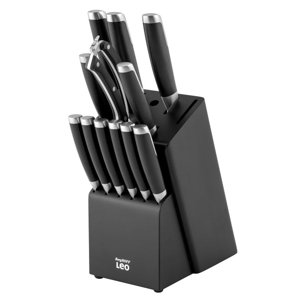 Leo 13 Piece Knife Block Set Graphite